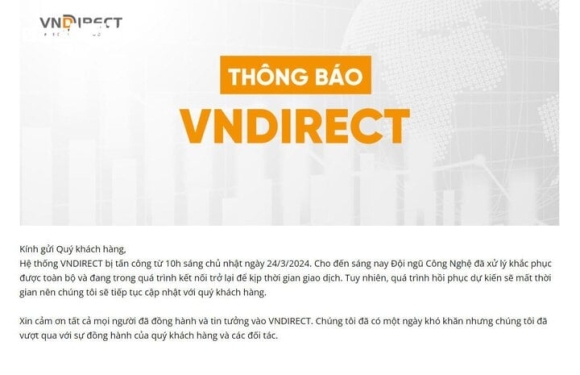 1 He Thong Vndirect Bi Tan Cong Hang Trieu Nha Dau Tu Chung Khoan Chet Dung
