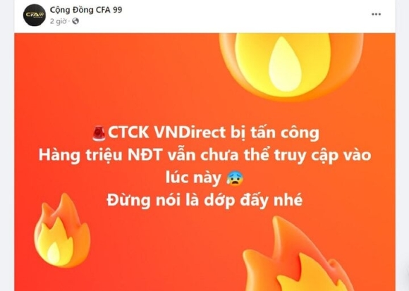 2 He Thong Vndirect Bi Tan Cong Hang Trieu Nha Dau Tu Chung Khoan Chet Dung