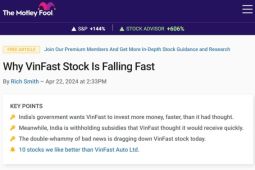 Tin từ Ấn Độ khiến cổ phiếu VinFast giảm nhanh